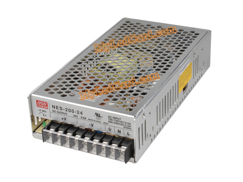 MeanWell 8.8A 24V 200W Switching Power Supply (NES-200-24)